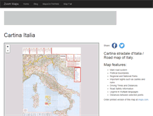 Tablet Screenshot of italia.zoom-maps.com