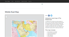 Desktop Screenshot of middleeast.zoom-maps.com